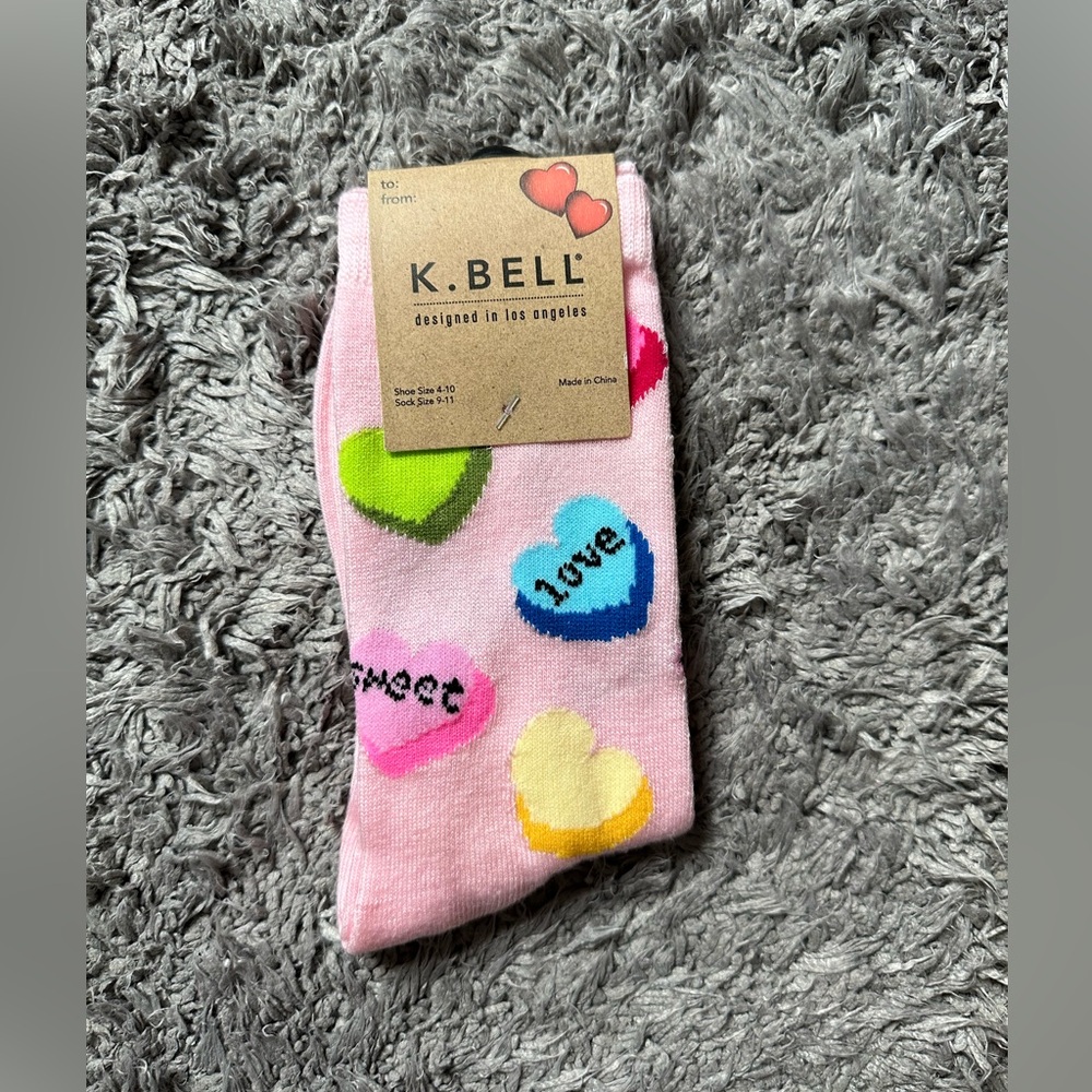 K.BELL Candy Heart Socks